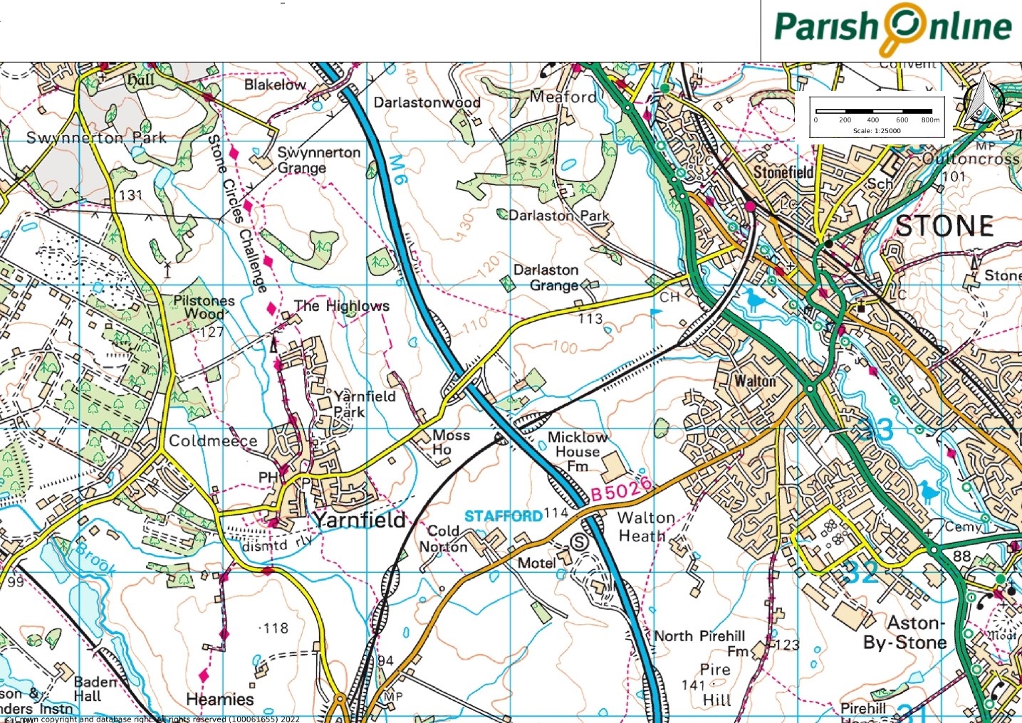 Map of YCM parish